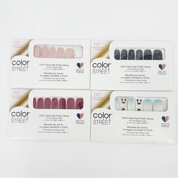 Color Street 4 Piece Bundle of Nail Polish Strips - Picture 1 of 5